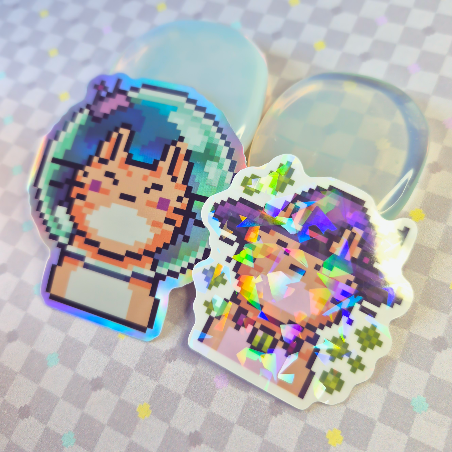 Sticker Set Glitter Cats