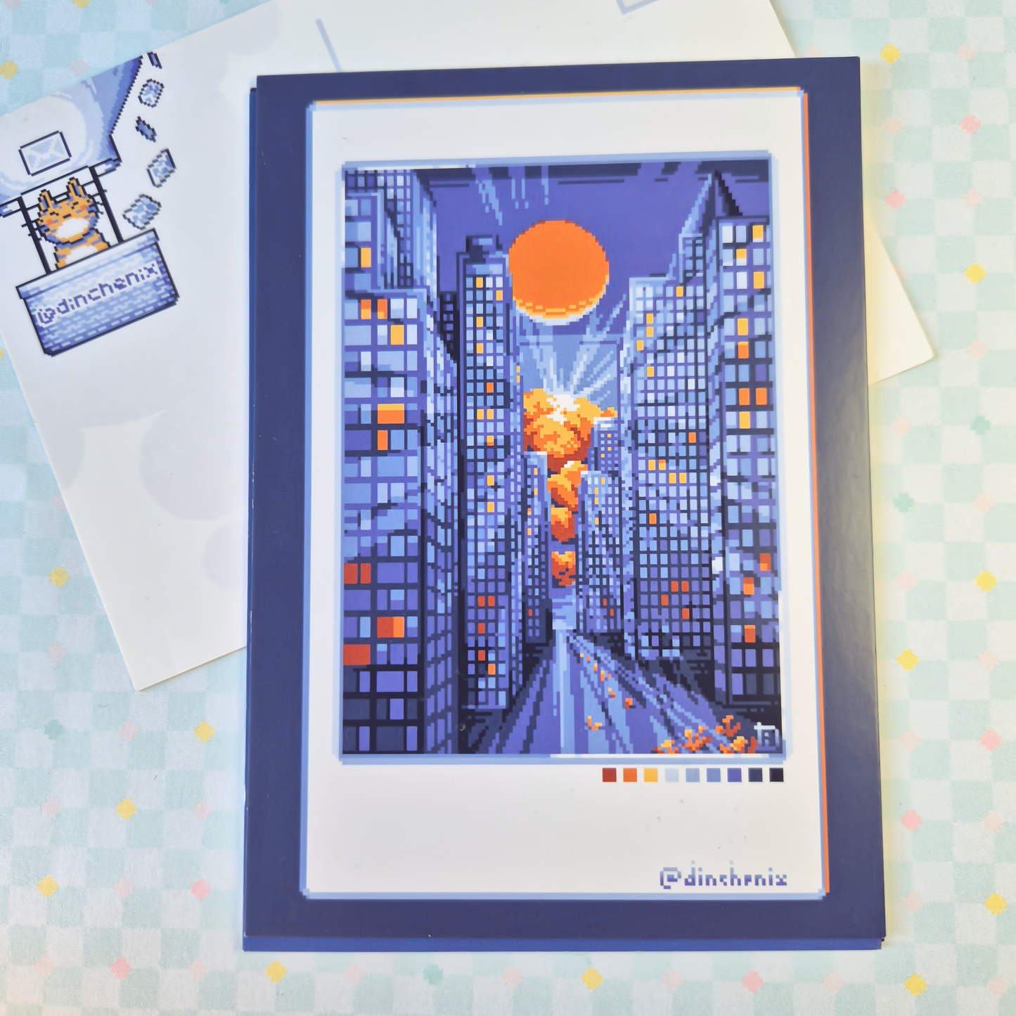 Print A6: Polaroid Sunset in the City