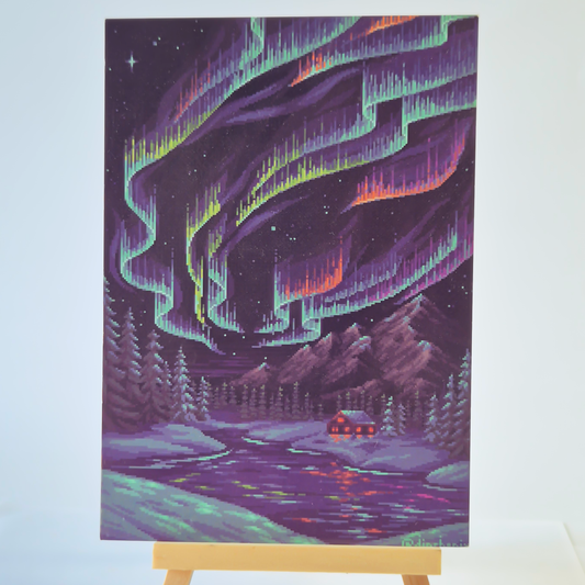 Print A6: Winter Northern Lights