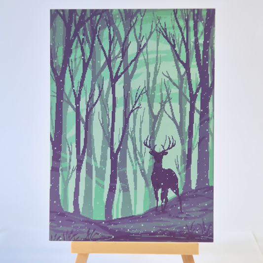 Print A6: Winter Deer