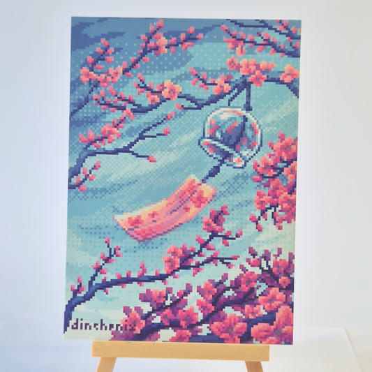 Print A6: Spring Blossom Windchime