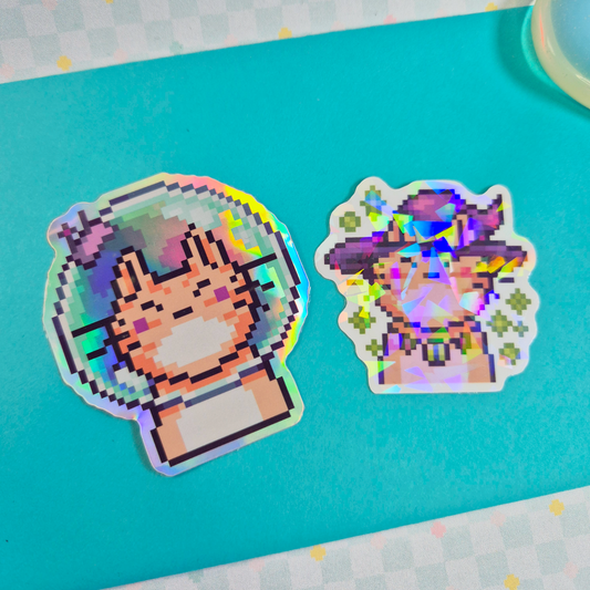 Sticker Set Glitter Cats