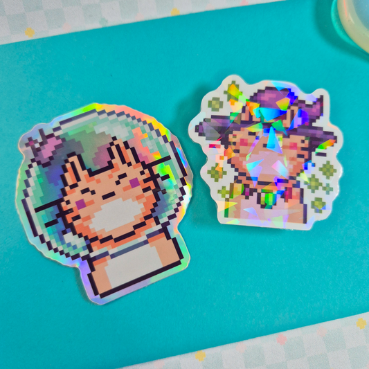 Sticker Set Glitter Cats