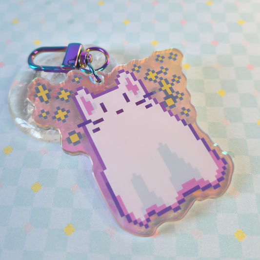 Acrylic Charm: Ghost Cat