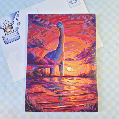 Print A6: Summer Dino