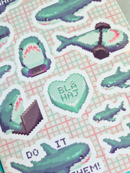 Stickersheet: Blåhaj