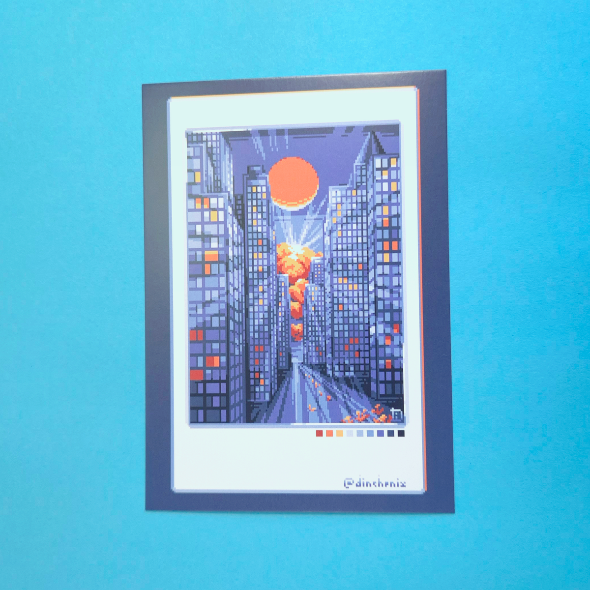 Print A6 Set: Blue Polaroids