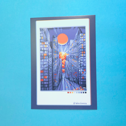 Print A6 Set: Blue Polaroids