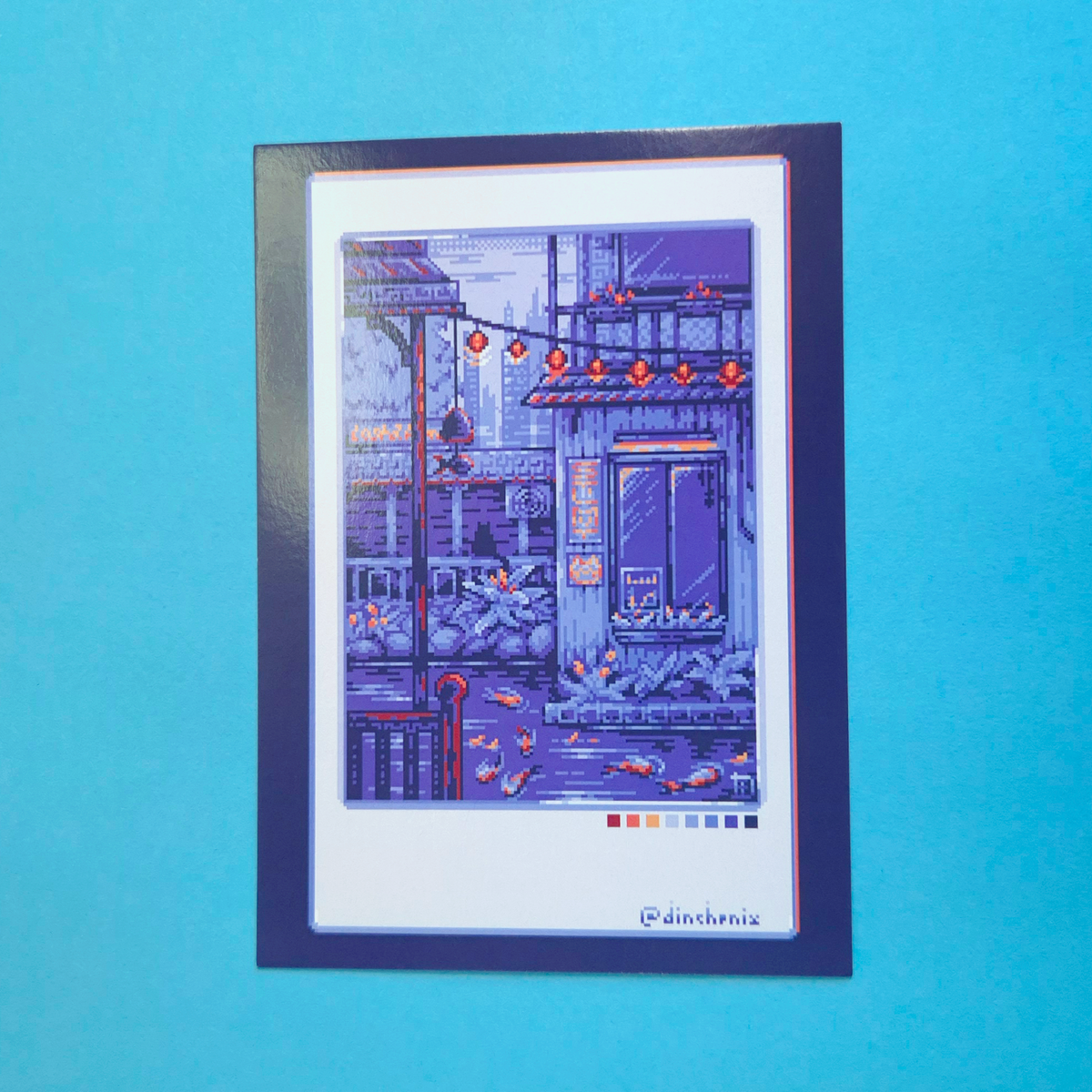 Print A6 Set: Blue Polaroids