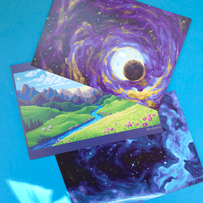 Print A6 Set: Earth and Space